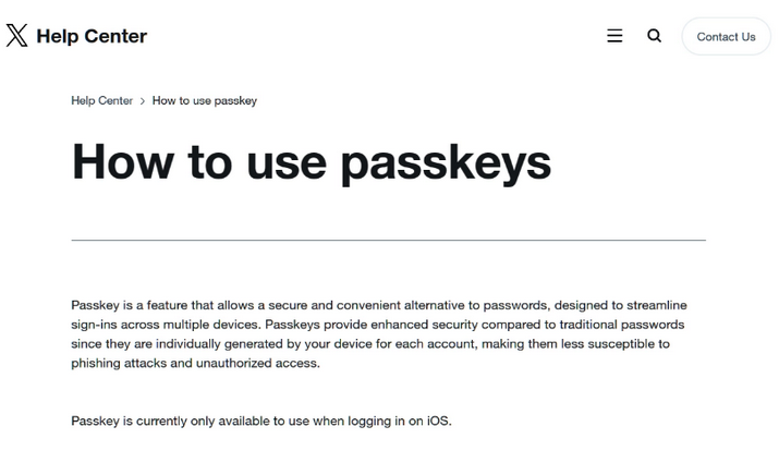 融安苹果维修店铺分享iOS用户如何通过通行密钥(Passkey)登录 